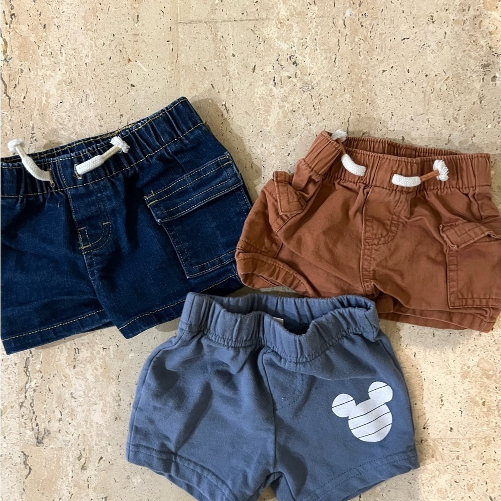 Baby Girl Newborn-3 Month One Pieces, Shorts, Shirt 6 Pieces - Picture 4 of 4